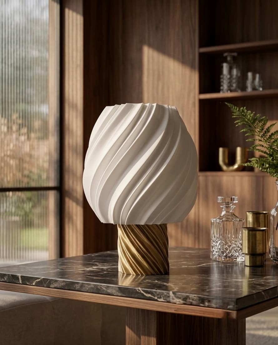 Luminaire Spirale Filo Home — design luminaire, PLA biosourcé