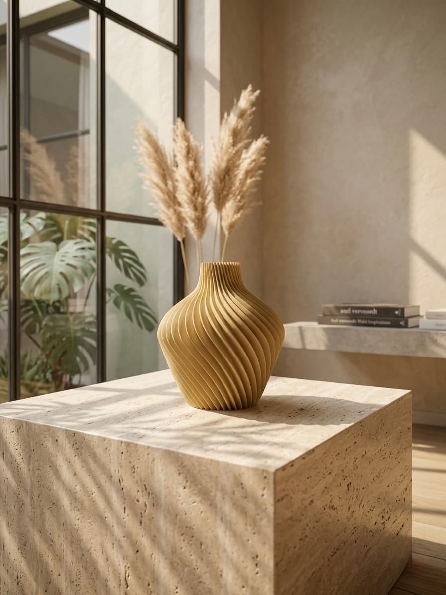 Vase Ondes Filo Home — design vase, PLA biosourcé
